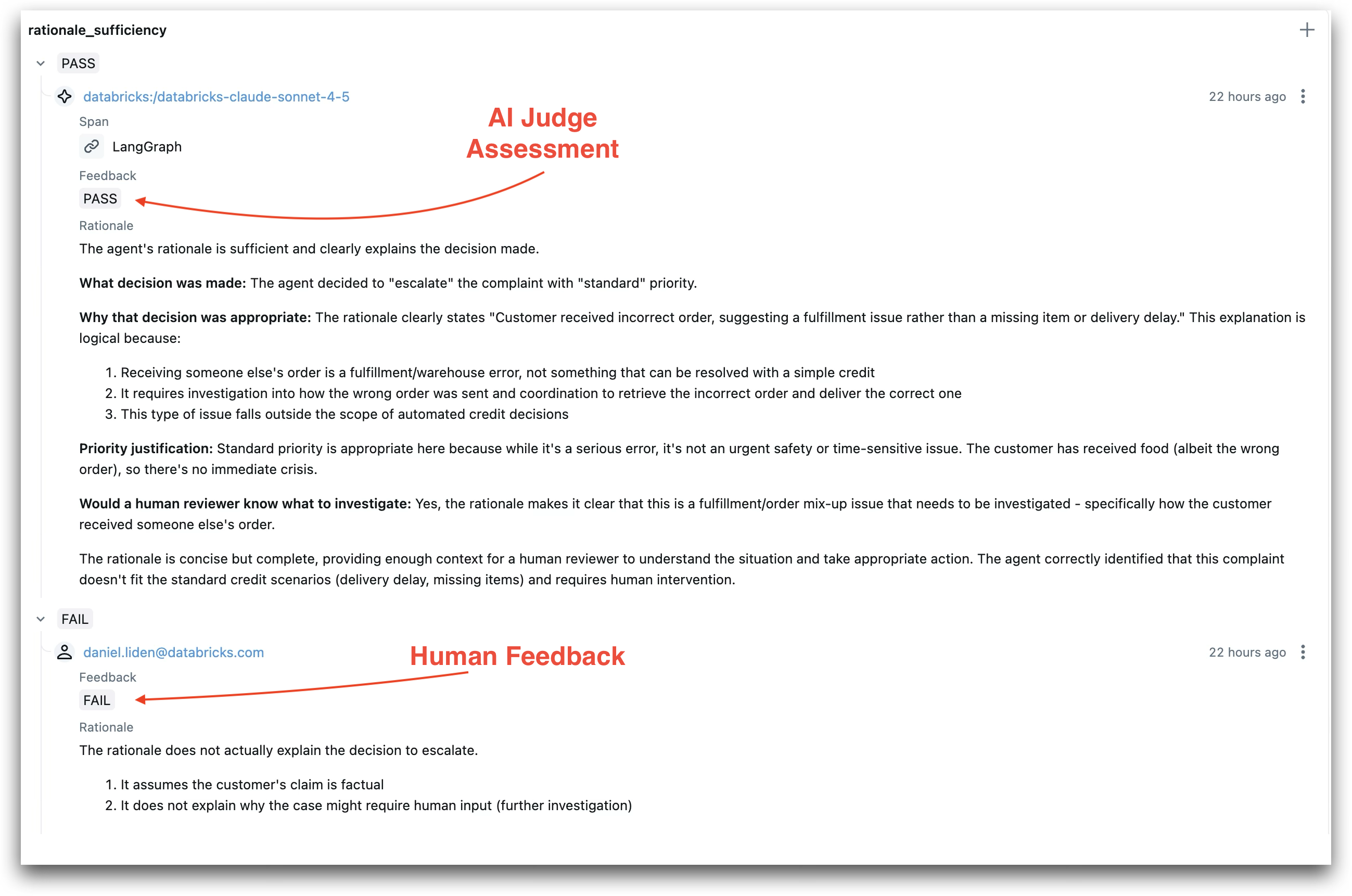 Adding human feedback in MLflow UI