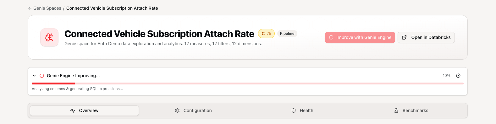 Auto-improve workflow with benchmark results