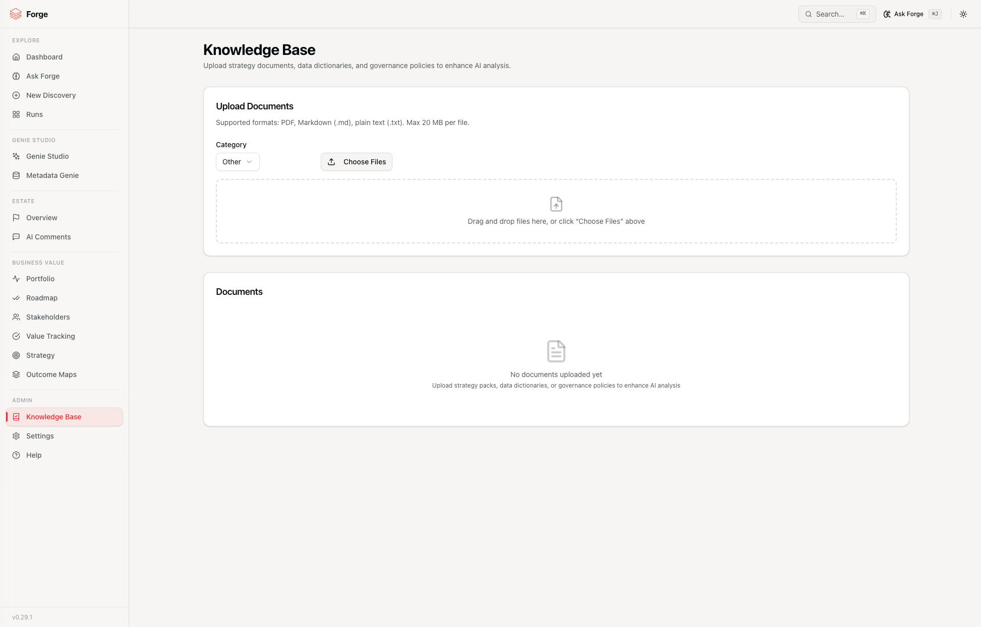Knowledge Base document management